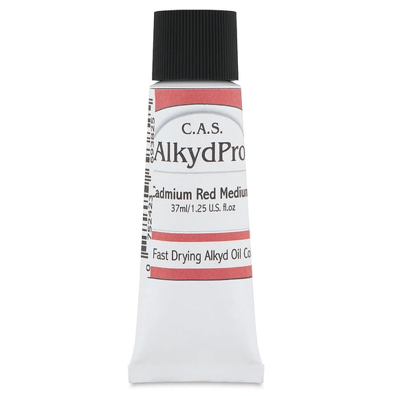 CAS AlkydPro Fast-Drying Alkyd Oil Color - Cadmium Red Medium, 37 ml tube