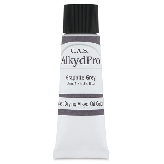 CAS AlkydPro Fast-Drying Alkyd Oil Color - Graphite Gray, 37 ml tube