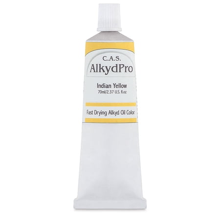 CAS AlkydPro Fast-Drying Alkyd Oil Color - Indian Yellow, 70 ml tube
