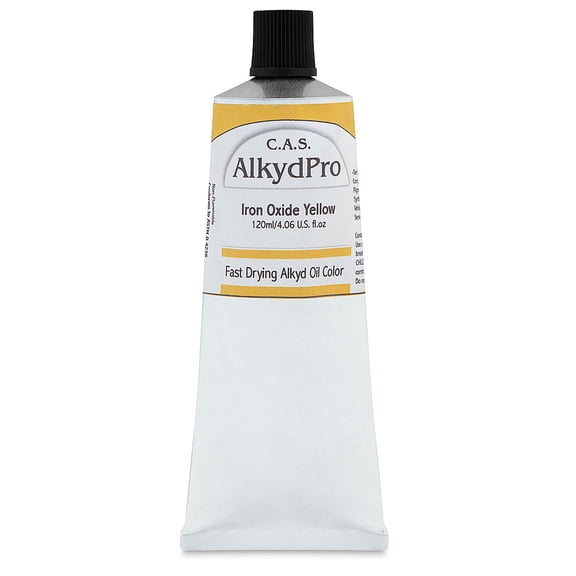 CAS AlkydPro Fast-Drying Alkyd Oil Color - Iron Oxide Yellow, 120 ml tube