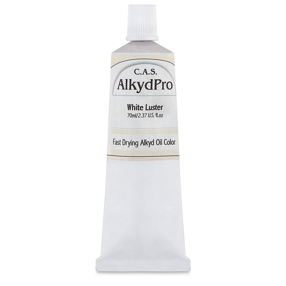 CAS AlkydPro Fast-Drying Alkyd Oil Color - Luster White, 70 ml tube