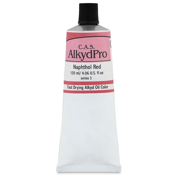 CAS AlkydPro Fast-Drying Alkyd Oil Color - Naphthol Red, 120 ml tube