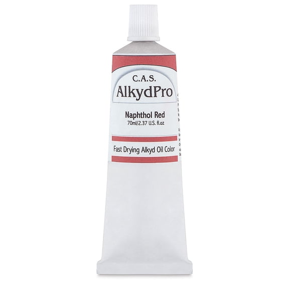 CAS AlkydPro Fast-Drying Alkyd Oil Color - Naphthol Red, 70 ml tube