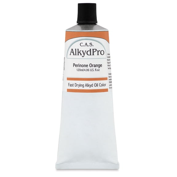 CAS AlkydPro Fast-Drying Alkyd Oil Color - Perinone Orange, 120 ml tube