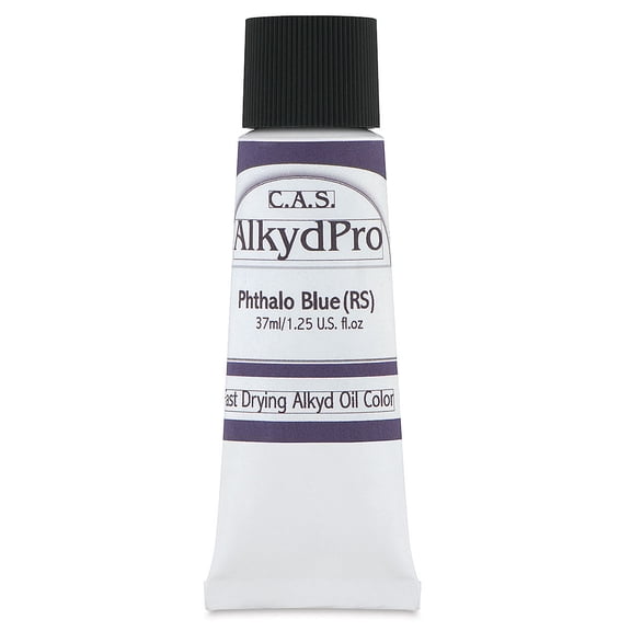 CAS AlkydPro Fast-Drying Alkyd Oil Color - Phthalo Blue Red Shade, 37 ml tube