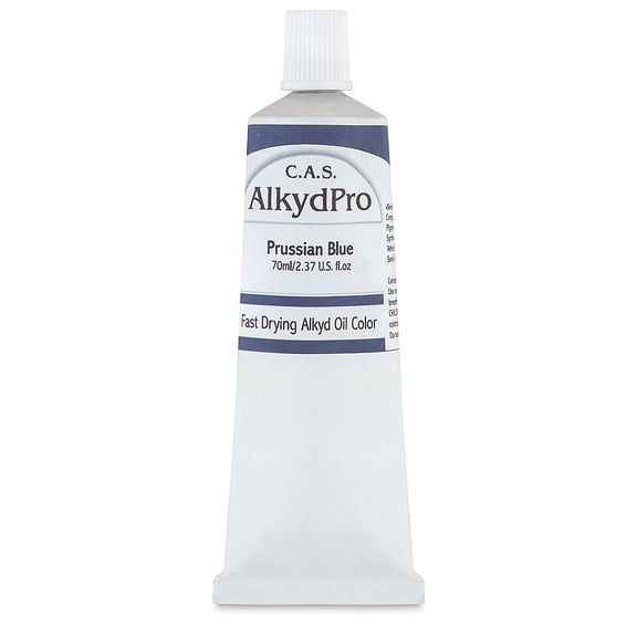 CAS AlkydPro Fast-Drying Alkyd Oil Color - Prussian Blue, 70 ml tube
