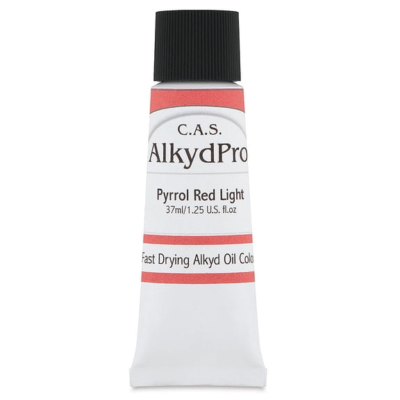 CAS AlkydPro Fast-Drying Alkyd Oil Color - Pyrrol Red Light, 37 ml tube