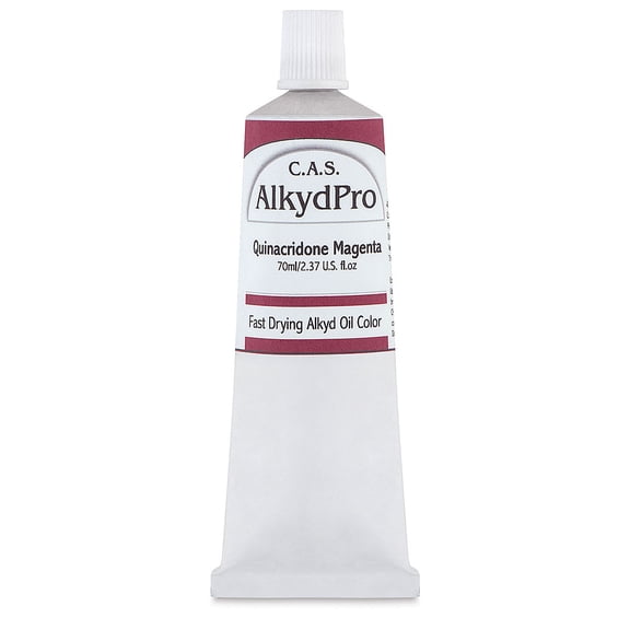 CAS AlkydPro Fast-Drying Alkyd Oil Color - Quinacridone Magenta, 70 ml tube