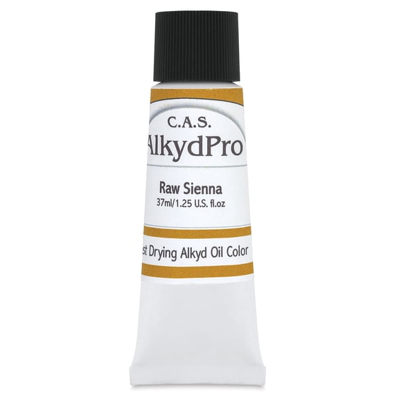 CAS AlkydPro Fast-Drying Alkyd Oil Color - Raw Sienna, 37 ml tube