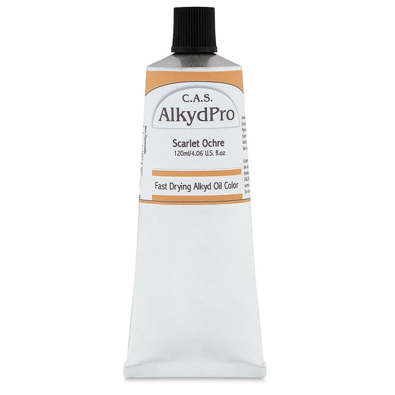 CAS AlkydPro Fast-Drying Alkyd Oil Color - Scarlet Ochre, 120 ml tube