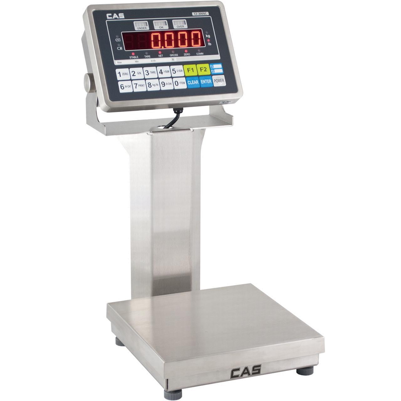 CAS GP-15050SC, Checkweigher Scale w/ IP67 LED Display, 50 lb x 0.01 lb ...