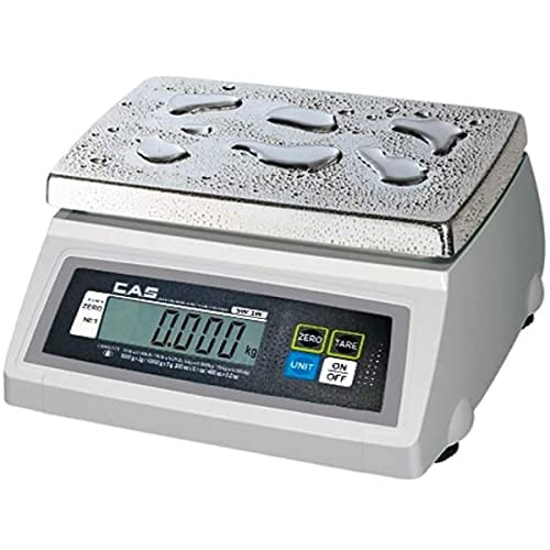 CAS SW-1W(10lb) Washdown Portion Control Scale, 10lb Capacity, 0.002lb Readability