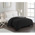 thumbnail image 1 of CASA Black Down Alternative Reversible Comforter, King, 1 of 2