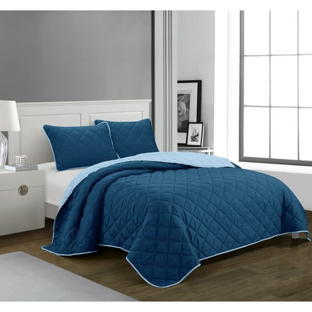 CASA Ultra Soft 3 Piece Full/Queen Quilt Bedding Set