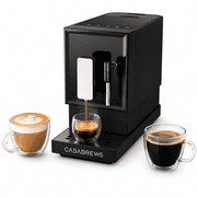 CASABREWS ACAFEPLUS 20 Bar Bean-to-Cup Espresso Machine, Touchscreen Coffee Maker with Built-in Burr Grinder and Milk Frother, Coffee Machine for Espresso, Latte, Cappuccino & Americano