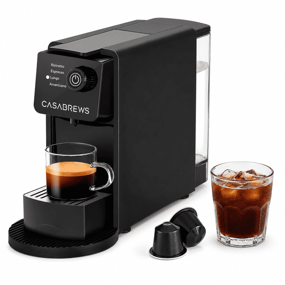 CASABREWS Compact Espresso Machine for Nespresso Original Capsules, Single-Serve Coffee Maker with Americano, 4 Brew Sizes, 20 Bar Pump, 21 oz Water Tank