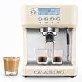 thumbnail image 1 of CASABREWS ULTRA Espresso Machine, Professional 20 Bar Espresso Maker with 58mm Commercial Portafilter, Adjustable PID Temperature Control, LCD Display & Steam Wand,Cream., 1 of 9
