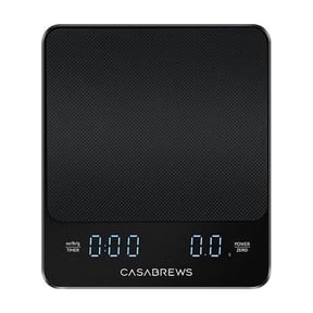 CASABREWS ZD216 Coffee Scale, 0.1g Precision with Timer, Tare Function, Anti-Slip Pad, Compact & Portable
