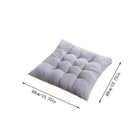 CASAFUN 2 Pcs Squares Pillows Seating for Adults & Kids,Seat Cushion for Office Chair,Meditation Floor Pillow for Yoga Balcony Living Room Tatami Outdoor,Cushion Pad for Long Seating