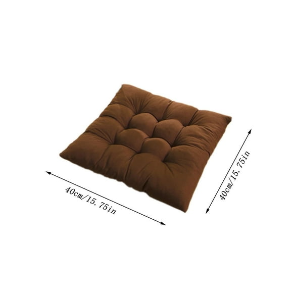 CASAFUN 2 Pcs Squares Pillows Seating for Adults & Kids,Seat Cushion for Office Chair,Meditation Floor Pillow for Yoga Balcony Living Room Tatami Outdoor,Cushion Pad for Long Seating