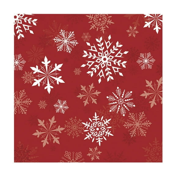 CASAFUN 20 Pcs Christmas Paper Plates and Napkis Set, Snowflake Plates and Napkins Party Supplies Holiday Paper Plates Christmas Plates Disposable Party Set for Xmas Winter New Year Holiday