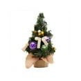 thumbnail image 1 of Cififendec 20cm/8in Tabletop Christmas Tree, Desktop Mini Ornament Artificial Tree Holiday Decoration Xmas Craft DIY with Burlap Base Stand for Scene Decoration, 1 of 6