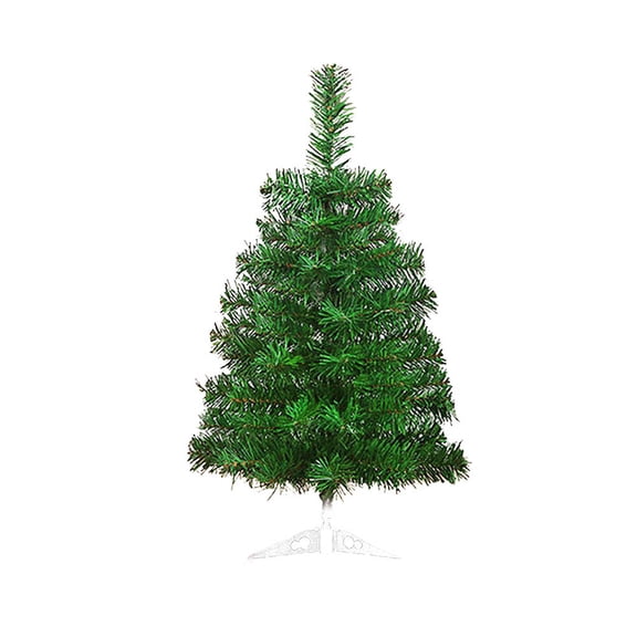 Cififendec 23.6Inch Artificial Christmas Tree Green Tabletop Christmas Tree with Plastic Stand Mini Xmas Pine Tree for Party Supplies Indoor Outdoor Holiday Home Decoration