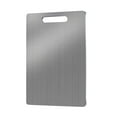 thumbnail image 1 of CASAFUN 304 Stainless Steel Cutting Boards for Kitchen, Large Cutting Board for Meat, Titanium Dishwasher Safe Reversible Double Sided Chopping Boards with Easy Grip Handle for Cooking, 1 of 5