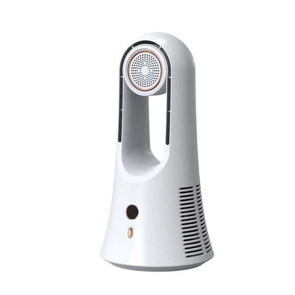 CASAFUN 6 Speeds Desk Fan Portable Bladeless Fan with Aromatherapy and Storage Compartment 14.2 inch Cold Fan Quiet Table Fan for Home Office Bedroom