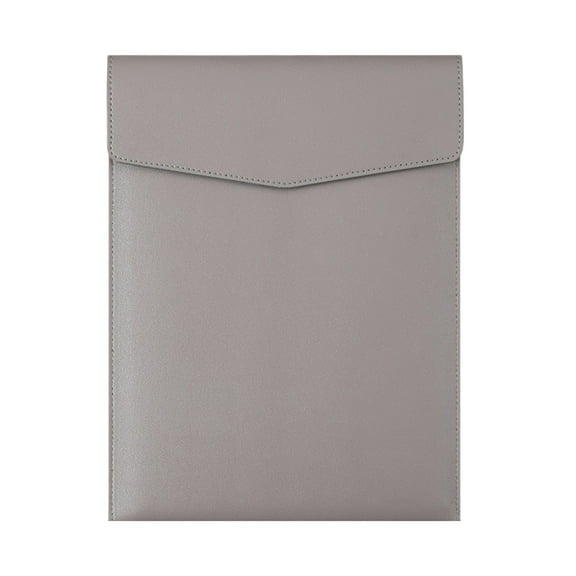 CASAFUN A4 Imitation Leather Business File Bag PVC Receipt Contract Document Organizer Bag Magnetic Buckle Closure Papers Carrying Case Student File Bag for Work,Business,Office,School,Home