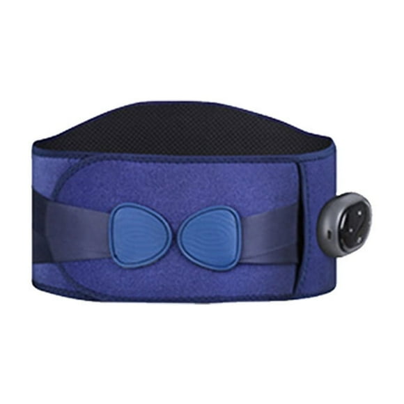 CASAFUN Back Heating Pad for Lower Back Pain Relief, Electric Cordless Back Massager Brace for Car Travel, Heated Back Brace Wrap, Lumbar Support Belt with Massage for Cramps