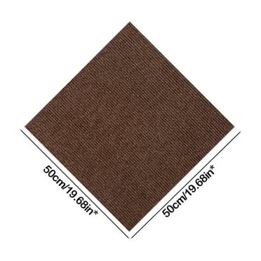 CASAFUN Carpet Tiles Peel and Stick Patchwork Carpet DIY Glue-free Floor Mat Suitable for Home Living Room Bathroom Kitchen 50x50cm
