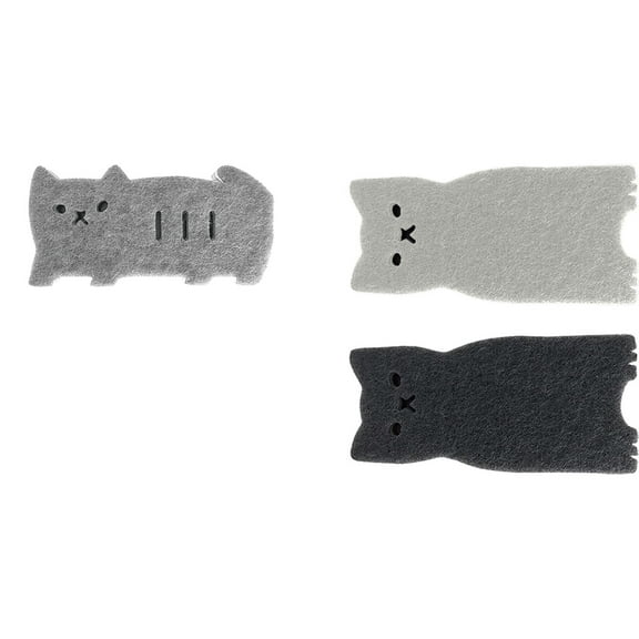 CASAFUN Cat Shape Kitchen Sponge Set Sink Sponge Double,Sided Cleaning Dish Sponge for Kitchen,Fruit,Plate,Bathroom