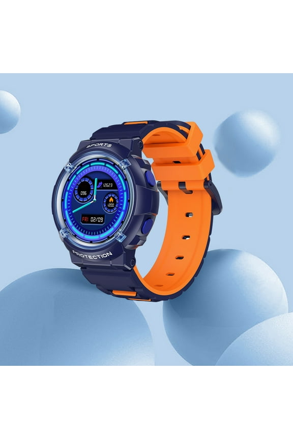 Children's Smart Wearable Watch Multifunction 1.28-inch HD Round Screen Wireless Magnetic Charging Motion Data Analysis IP70 Watertightness Bluetooth Function for Kids