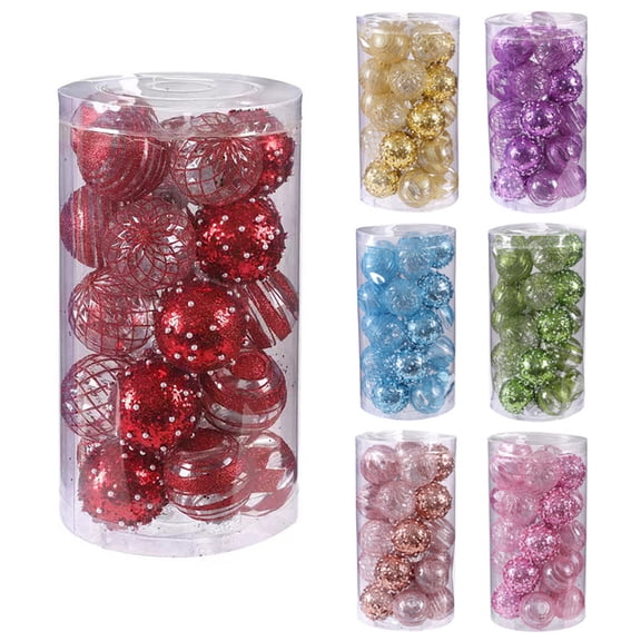CASAFUN Christmas Balls Christmas Ornaments Hanging Balls for Christmas Tree Xmas Tree, Colorful Christmas Decorative Baubles for Wreath Door Hanging Christmas Table Decoration