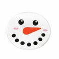 thumbnail image 1 of CASAFUN Christmas Bathroom Rugs 23.8 Inch Washable Round Bath Mats Winter White Snowman Bath Mats Area Non Slip Absorbent Carpets Doormat with Backing for Tub Living Dining Bedroom Nursery, 1 of 6