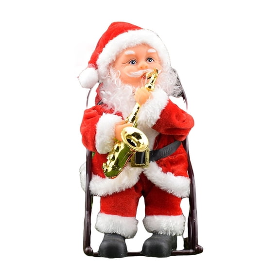 CASAFUN Christmas Funny Santa Dancing and Singing Electric Santa Claus Doll, Holiday Interactive Moving Figure Festive Musical Ornament Xmas Funny Decoration 11.2In