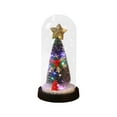 thumbnail image 1 of CASAFUN Christmas Tree in Glass Dome Tabletop Christmas Tree Christmas Tree with Lights in Glass Dome for Xmas Home Indoor Room Christmas Decorations Desktop, 1 of 6