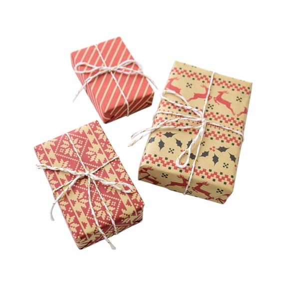 Cififendec Christmas Tree Mini Gift Boxes 3 Pcs Christmas Tree Ornaments Present Decoration Christmas Scene Setting Christmas Tree Hanging Pendant Decoration for Indoor Outdoor Xmas Tree Party