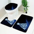 thumbnail image 1 of CASAFUN Christmas Trees Bath Mat Set 3Pc Super Absorbent Quick Dry U-shaped Toilet Floor Mat,Christmas Decor Non-Slip Shower Rug Bathroom Carpet for Kitchen,Living Room,Tub and Shower, 1 of 6