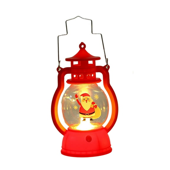 CASAFUN Clear LED Lights Hanging Lantern Christmas Tree Pendant Novel Props Light Lighted Christmas Decor Battery Include for Xmas Party Home Decor