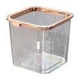 thumbnail image 1 of CASAFUN Clear Mini Desktop Trash Can, Plastic Garbage Bin for Compact Spaces Under Tables & Counters,Miniature Wastebasket for Office Kitchens Bathrooms Bedrooms Dorms, 1 of 8