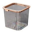 thumbnail image 1 of CASAFUN Clear Mini Desktop Trash Can, Plastic Garbage Bin for Compact Spaces Under Tables & Counters,Miniature Wastebasket for Office Kitchens Bathrooms Bedrooms Dorms, 1 of 2