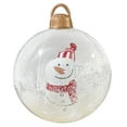 thumbnail image 1 of CASAFUN Clear Snow Christmas Inflatable Decorated Ball Giant Inflatable Christmas Ornaments Outdoor PVC Blow up Inflatable Decorated Ball for Outside Holiday Yard Lawn Porch Decor, 1 of 5
