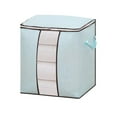 thumbnail image 1 of CASAFUN Collapsible Heavy Duty Storage Bags with Reinforced Handles for Moving, Sturdy Large Storage Bag Organizer Container for Quilt Blanket Comforter Clothes Toys Tote Bag for Space Saving Travel, 1 of 6