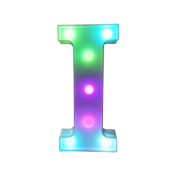 CASAFUN Colorful LED Marquee Letter Lights with Remote Control, Party Bar Letters with Lights Decorations for the Home Bedroom Living Room Garden