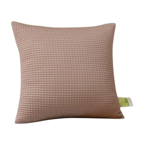 CASAFUN Couch Pillow Cases,Solid Color Summer Throw Pillows , Home Decor For Living Room Bedroom Bed Cushion Outdoor,100%polyester, Medium 17.7x17.7 Inches