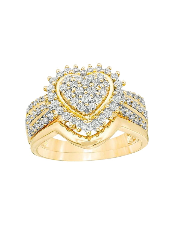 Couple Ring for Him and Her,Rhinestone Crystal Diamond Engagement Rings for Women CZ Cubic Zirconia Opal Wedding Ring Mothers Day Birthday Anniversary Valentine's Day Gifts