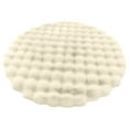 thumbnail image 1 of CASAFUN Cream Wind Round mat Bedside Carpet Round Carpet Sofa Living Room Coffee Table Bedroom Floor mat 23.62x23.62 Inches, 1 of 6