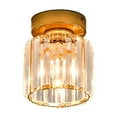 thumbnail image 1 of Cififendec Crystal Ceiling Light Fixture, Modern Semi Flush Mount Ceiling Light Shadow, Small Ceiling Chandelier for Kitchen Hallway Living Room Bedroom Entrance Walk-in Closet, 1 of 6